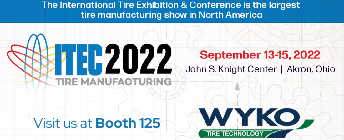 Visit WYKO at ITEC Tire Manufacturing Expo 2022! image
